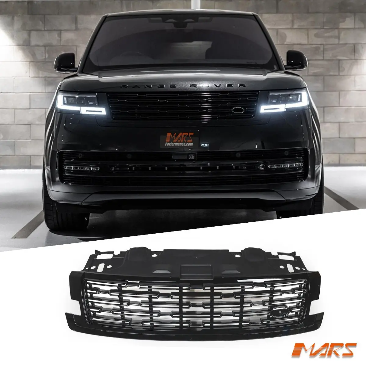 Gloss Black Front Bumper Bar Grille Grill Bodykit For Land Rover Range Rover Vouge L460 2022-2025 1