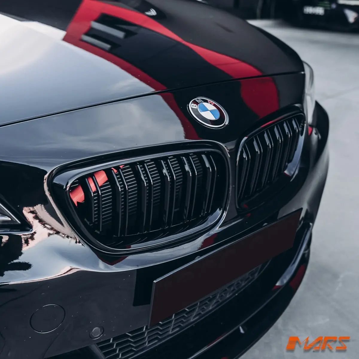 Gloss Black Front Bumper Bar Kidney Grille Grill Bodykit For Bmw 2 Series F22 F23 2014-2021 & M2 F87 1