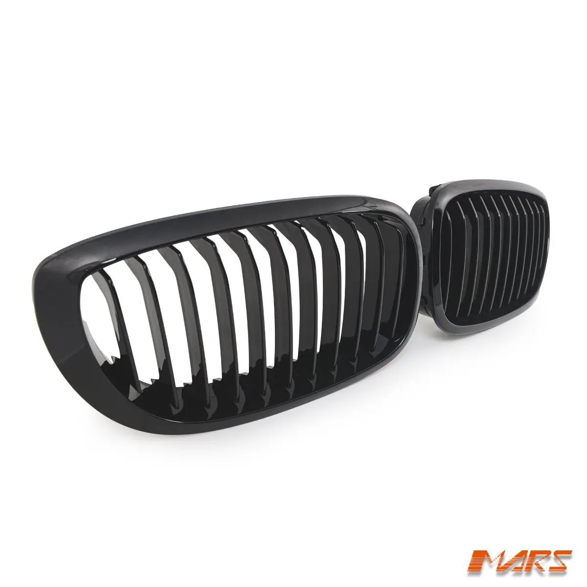 Gloss Black Front Bumper Bar Kidney Grille Grill Bodykit For Bmw 3-Series E46 2D Coupe 2003-2005 Facelift Lci 1