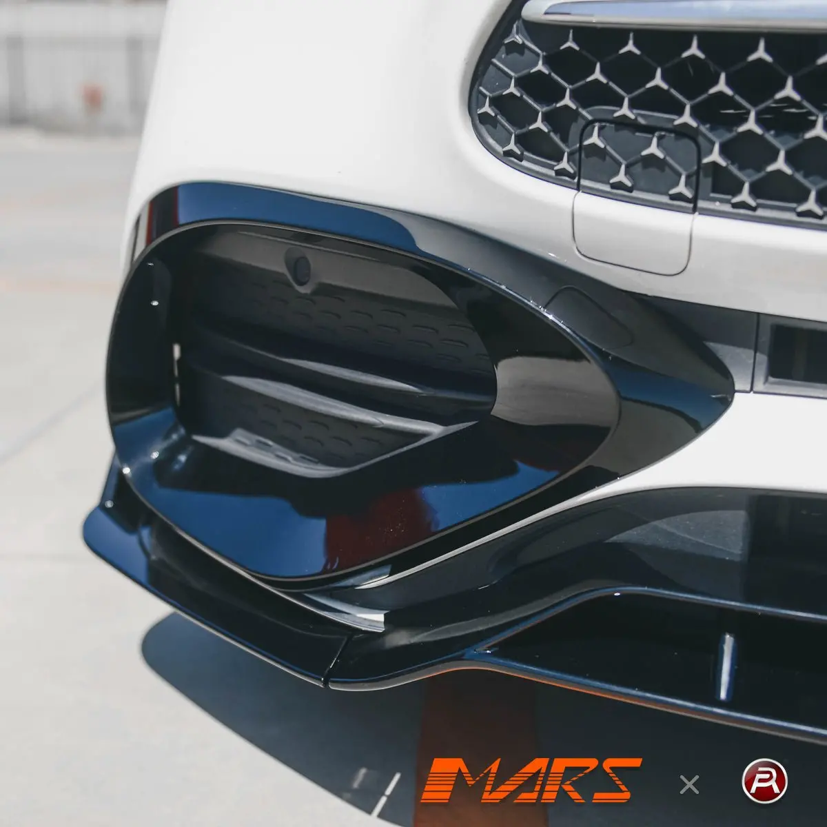 Gloss Black Front Bumper Bar Lower Side Grill Grille Cover Bodykit For Mercedes-Benz C-Class W206 With Amg Sport Bumper Bar & C43 2022-2025 1