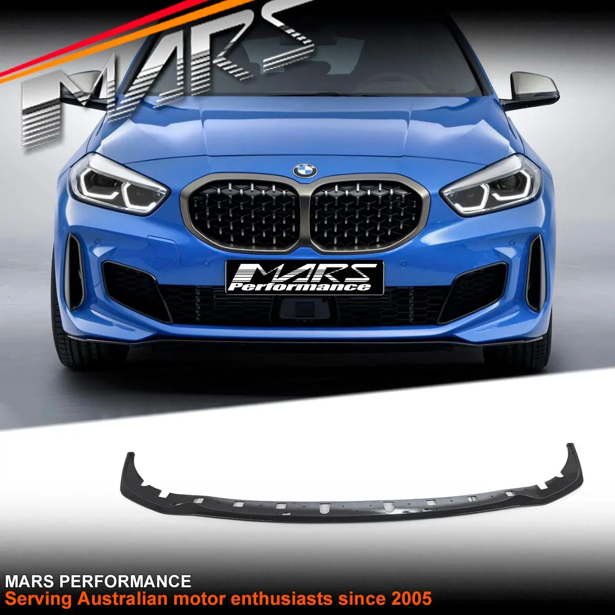 Gloss Black Front Bumper Lip Spoiler Bodykit For Bmw 1 Series F40 2019-2024 118I 128Ti M135i 1