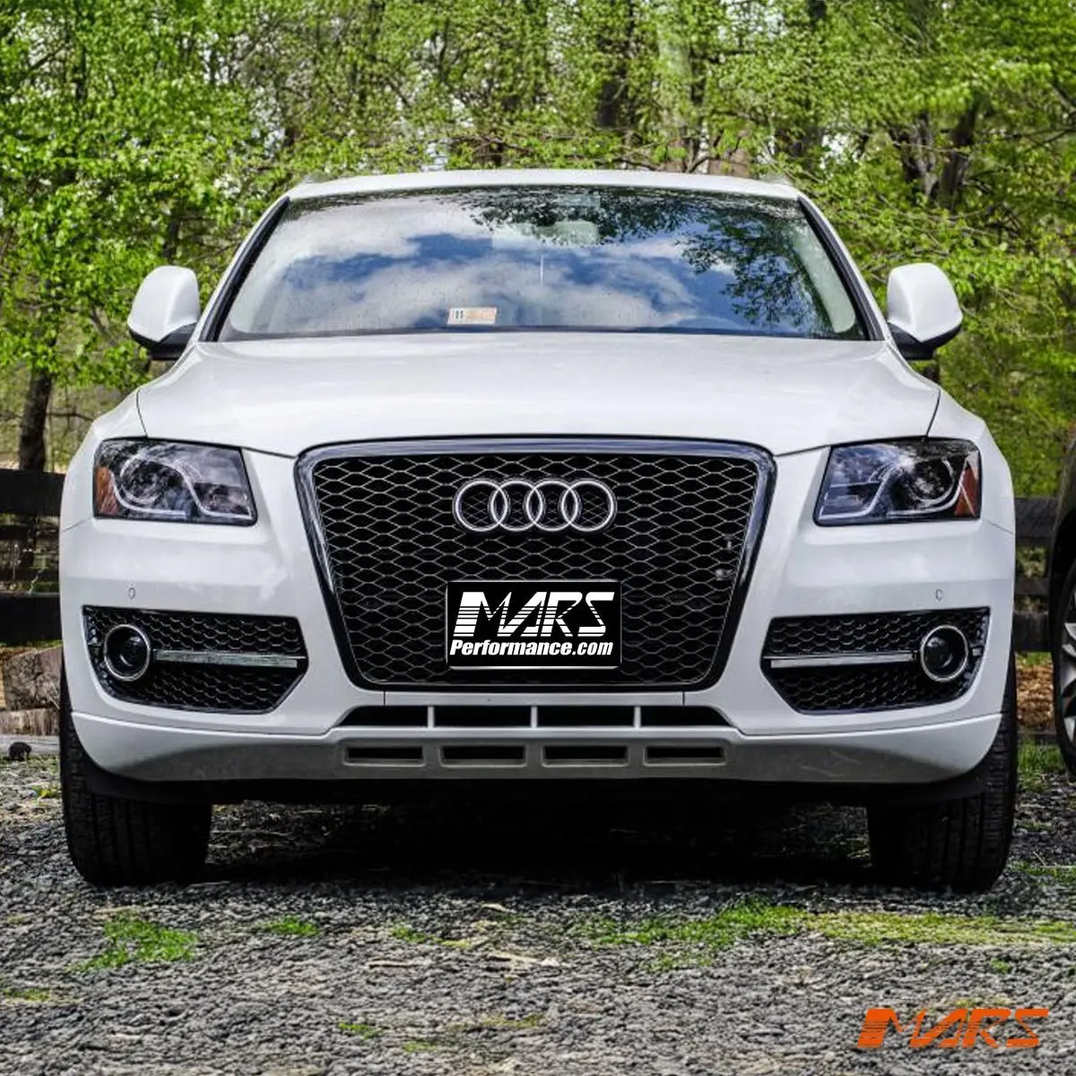 Gloss Black Honeycomb Rs-Q5 Style Front Bumper Bar Grille Grill Bodykit For Audi Q5 8R 2009-2012 2