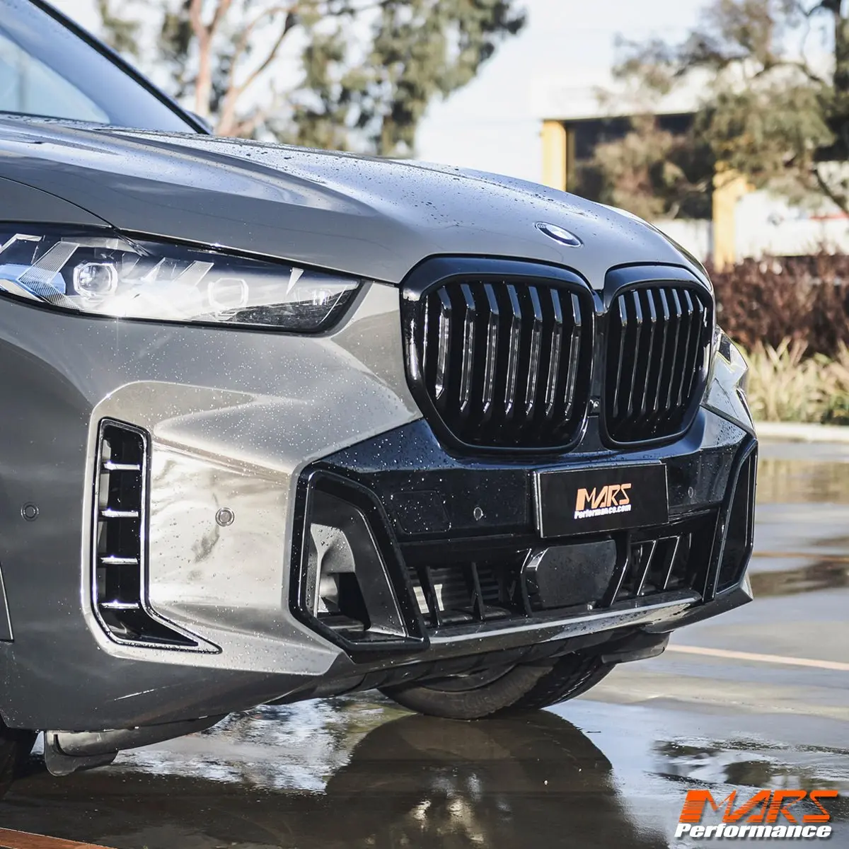 Gloss Black M Sport Style Front Bumper Bar Kidney Grille Grill Bodykit For Bmw X5 G05 Lci 2023-2025 1
