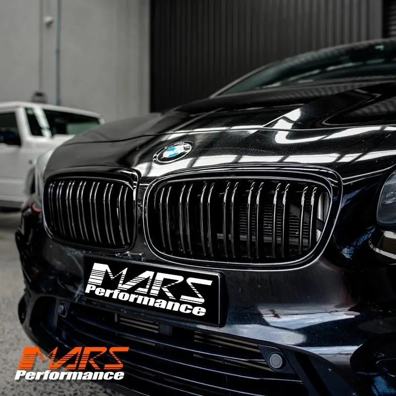 Gloss Black M Style Front Bumper Bar Kidney Grille Grill Bodykit For Bmw 2 Series F45 Active Tourer 1