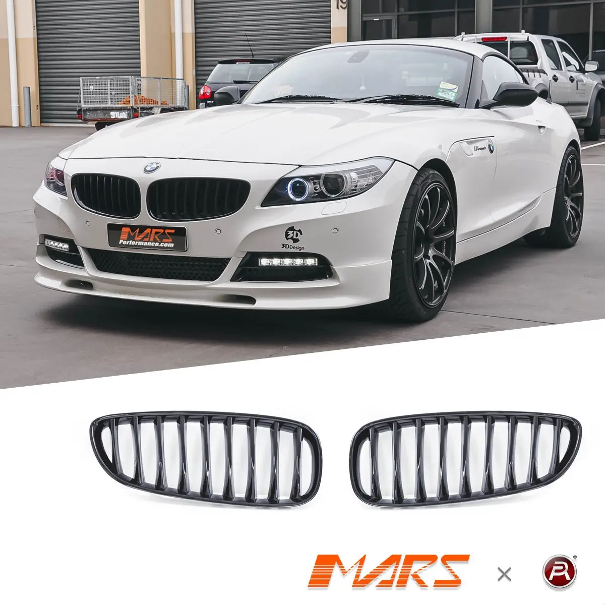 Gloss Black M Style Front Bumper Bar Kidney Grille Grill Bodykit For Bmw Z4 E89 2009-2016 1