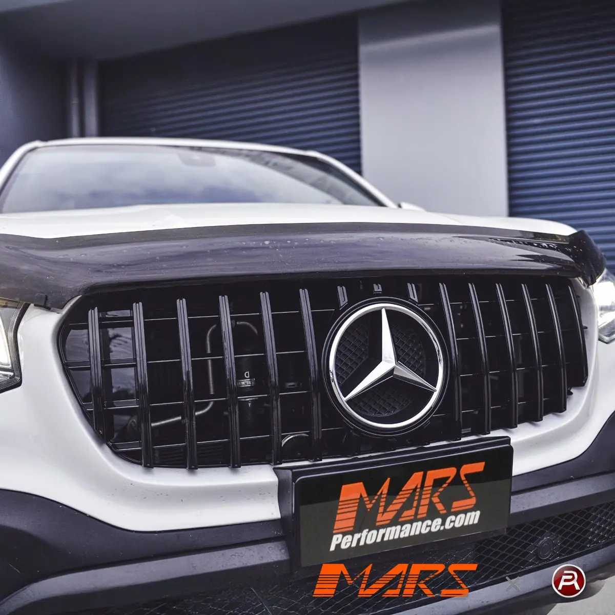 Gloss Black Panamericana Front Bumper Bar Grille Grill Bodykit For Mercedes-Benz X-Class Pick Up Ute W470 2017-2021 1