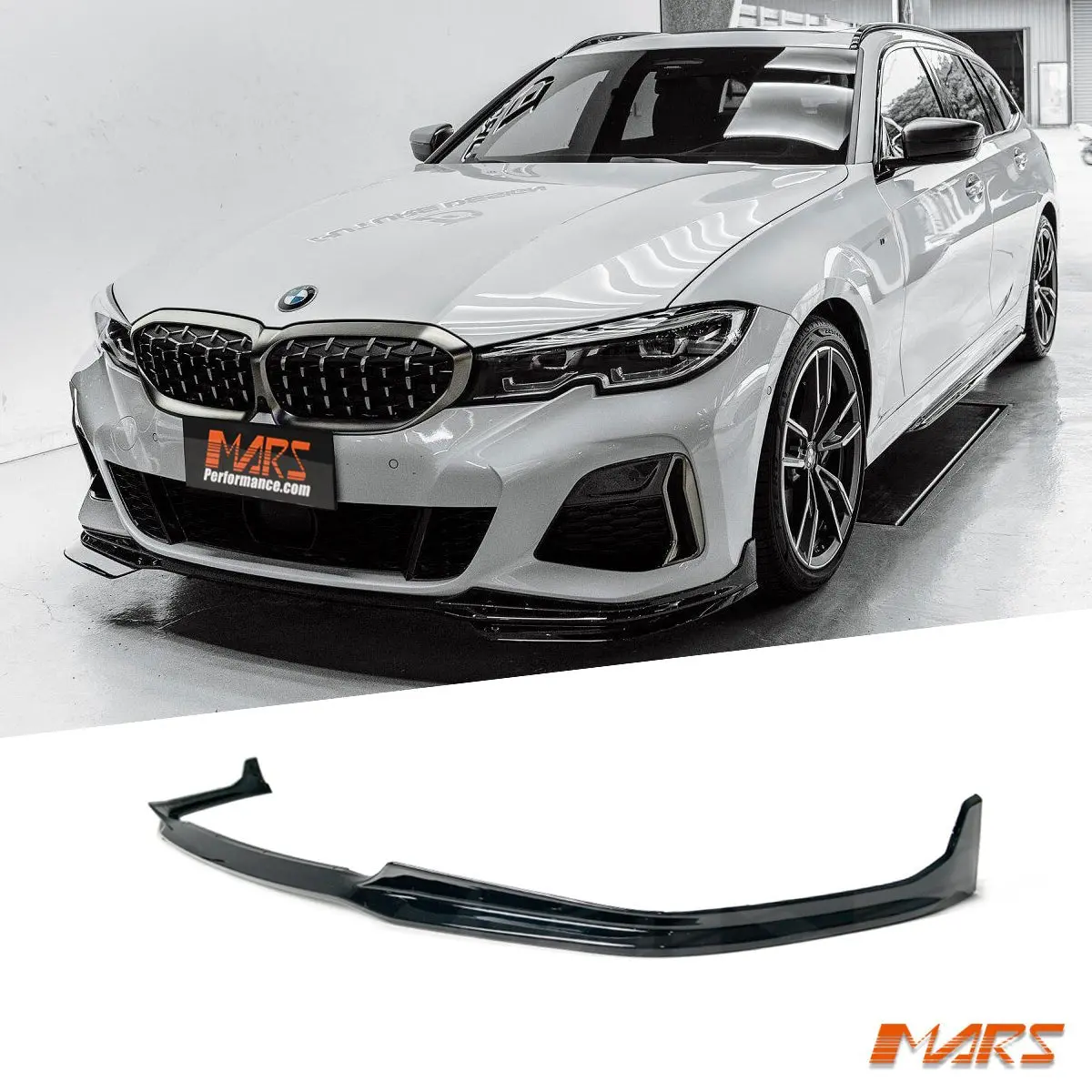 Gloss Black Performance Front Bumper Bar Lip Spoiler Bodykit For Bmw 3-Series M Sport G20 Sedan G21 Wagon, Pre Lci 2018-2022 1