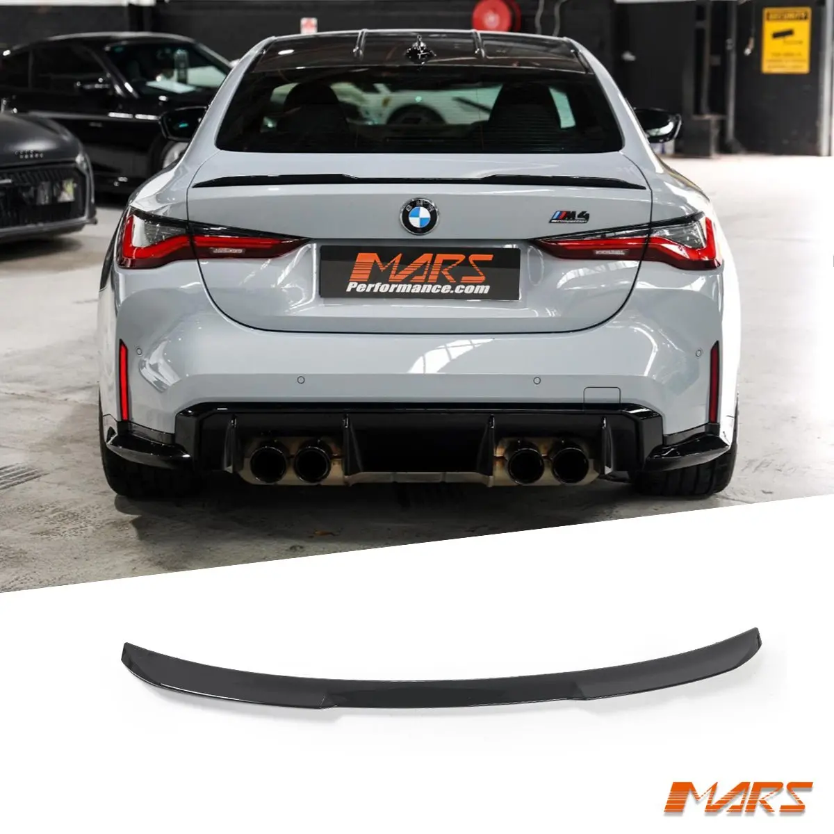 Gloss Black Performance Rear Trunk Boot Lip Spoiler Wing Bodykit For Bmw 4 Series G22 Coupe & G82 M4 1