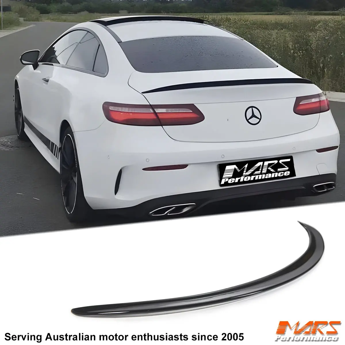 Gloss Black Rear Trunk Lip Spoiler Bodykit For Mercedes-Benz E Class Coupe C238 W238 & E53 Amg 2017-2023 1