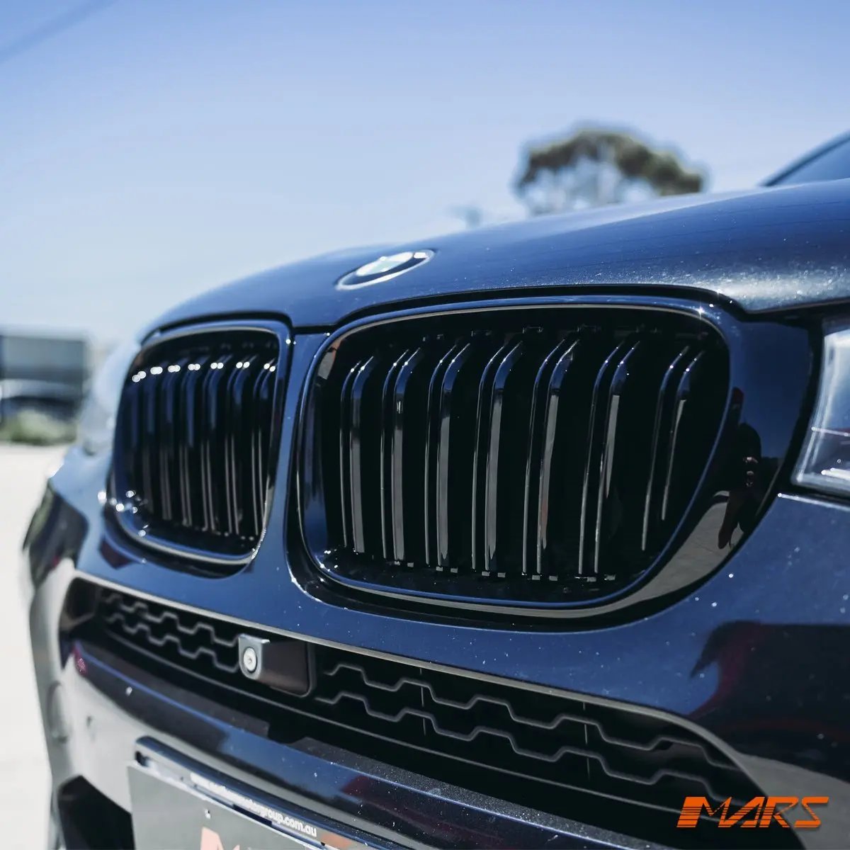 Gloss Black X4m Style Front Bumper Kidney Grille Grill Bodykit For Bmw X4 F26 & X3 F25 Lci Facelift 2014-2018 1