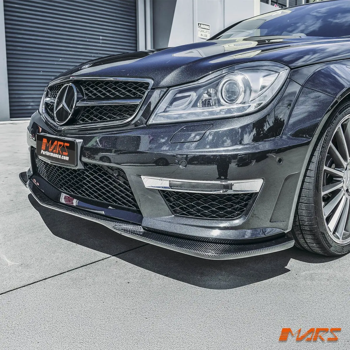 Godhand Style Carbon Fibre Front Bumper Bar Lip Spoiler Bodykit For Mercedes-Benz W204 C204 Amg C63 2011-2014 Update 1