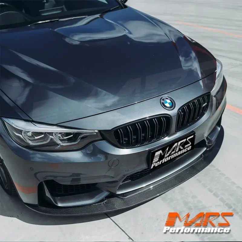 Gt4 Style Carbon Fibre Front Bumper Bar Lip Spoiler Bodykit For Bmw F80 M3 & F82 F83 M4 2014-2020 1