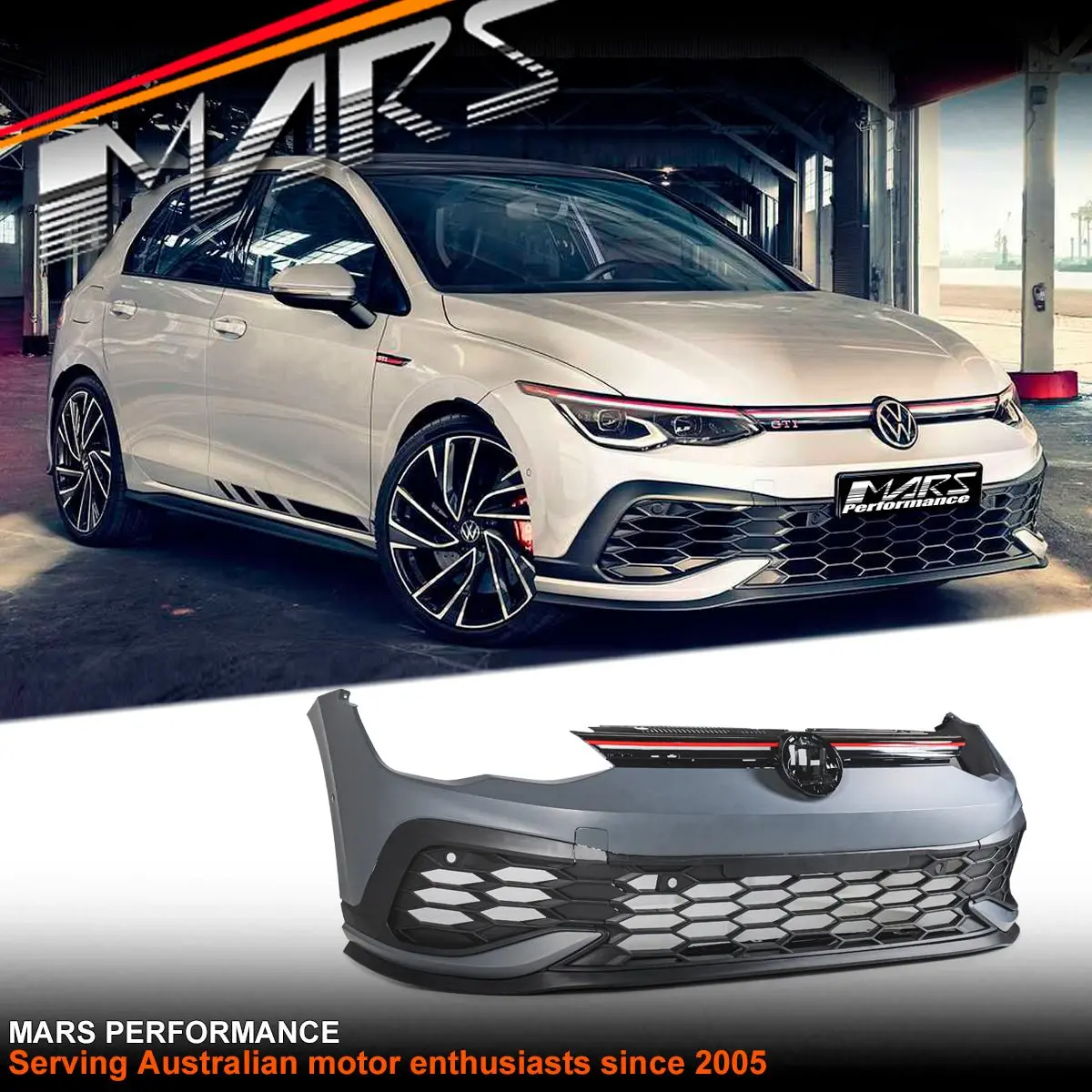 Gti Clubsport 45 Style Front Bumper Bar Bodykit With Grill For Volkswagen Vw Golf Viii Mk-8 2021-2024 1