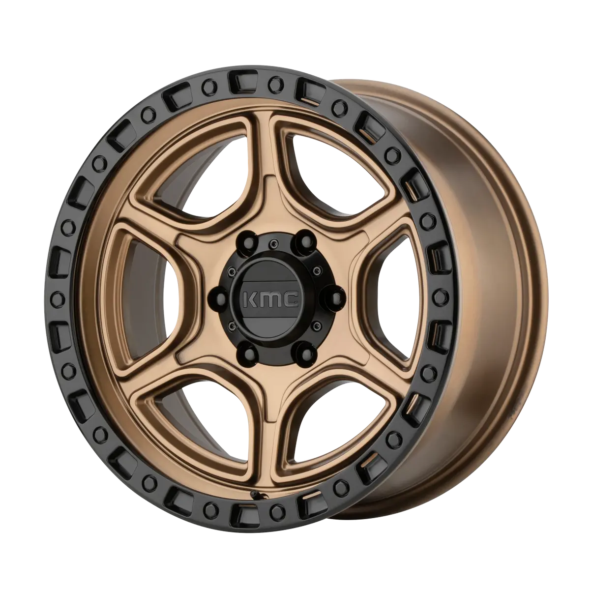 Kmc Wheels Km539 Portal Satin Bronze Satin Black Lip 1