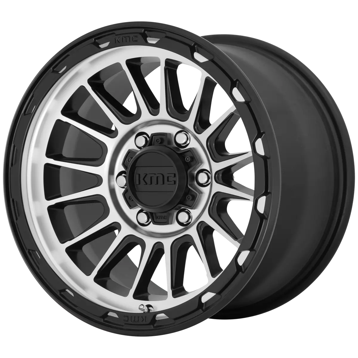 Kmc Wheels Km542 Impact Satin Black Machined 1