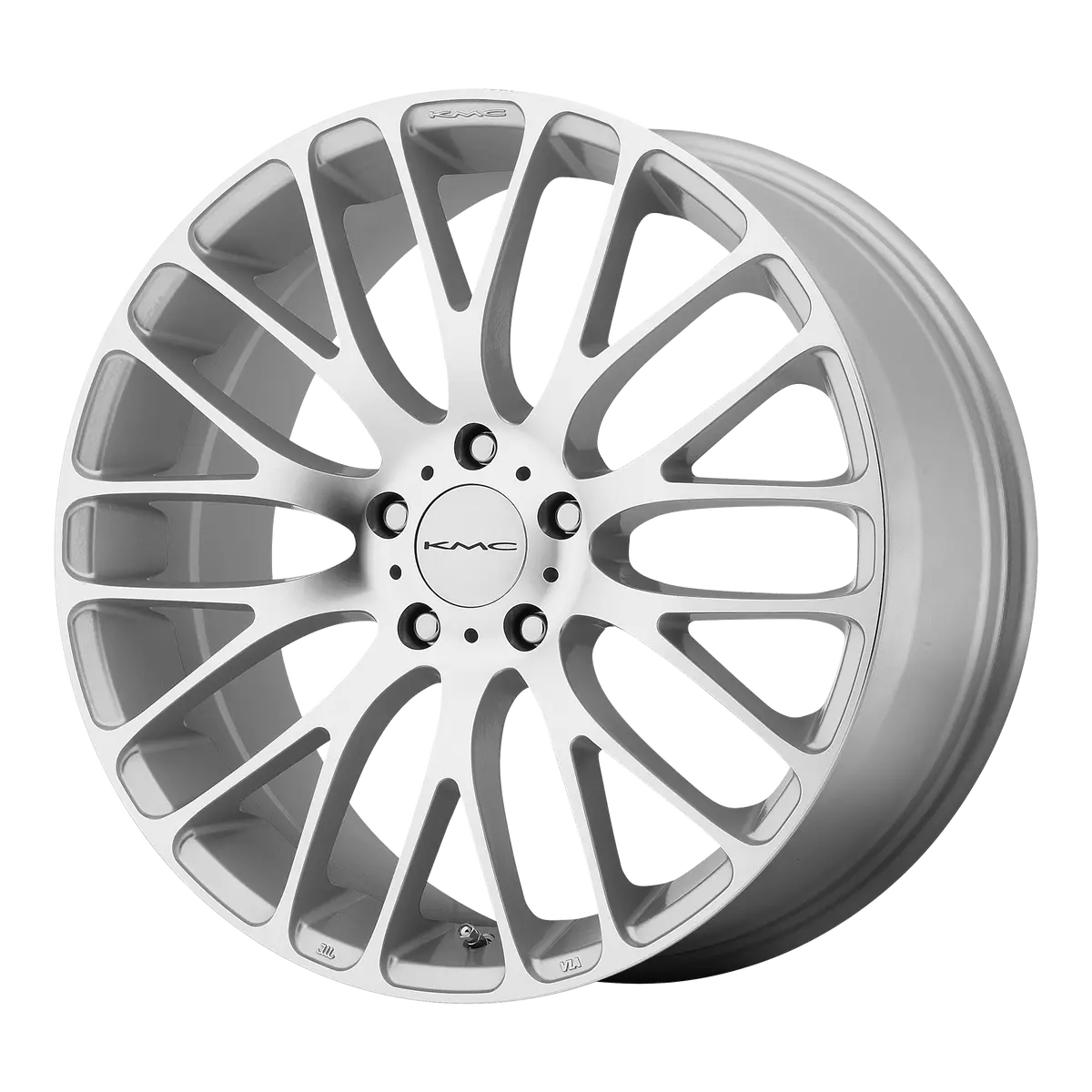 Kmc Wheels Km693 Maze Silver W  Machined Face 1