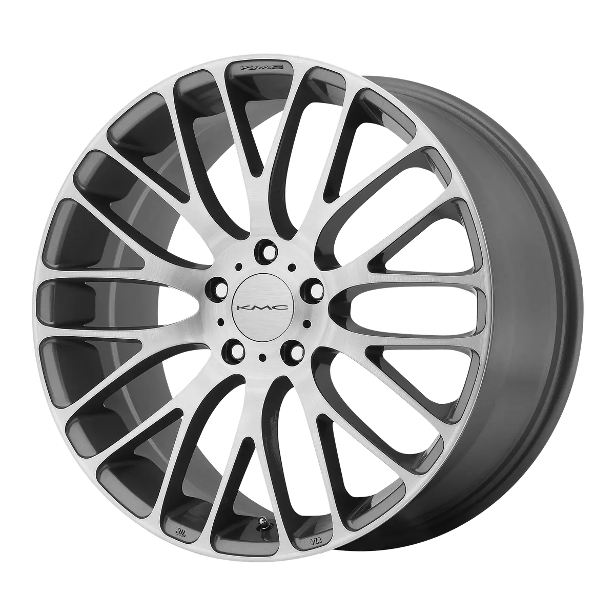 Kmc Wheels Km693 Maze Pearl Gray W  Brushed Face 1