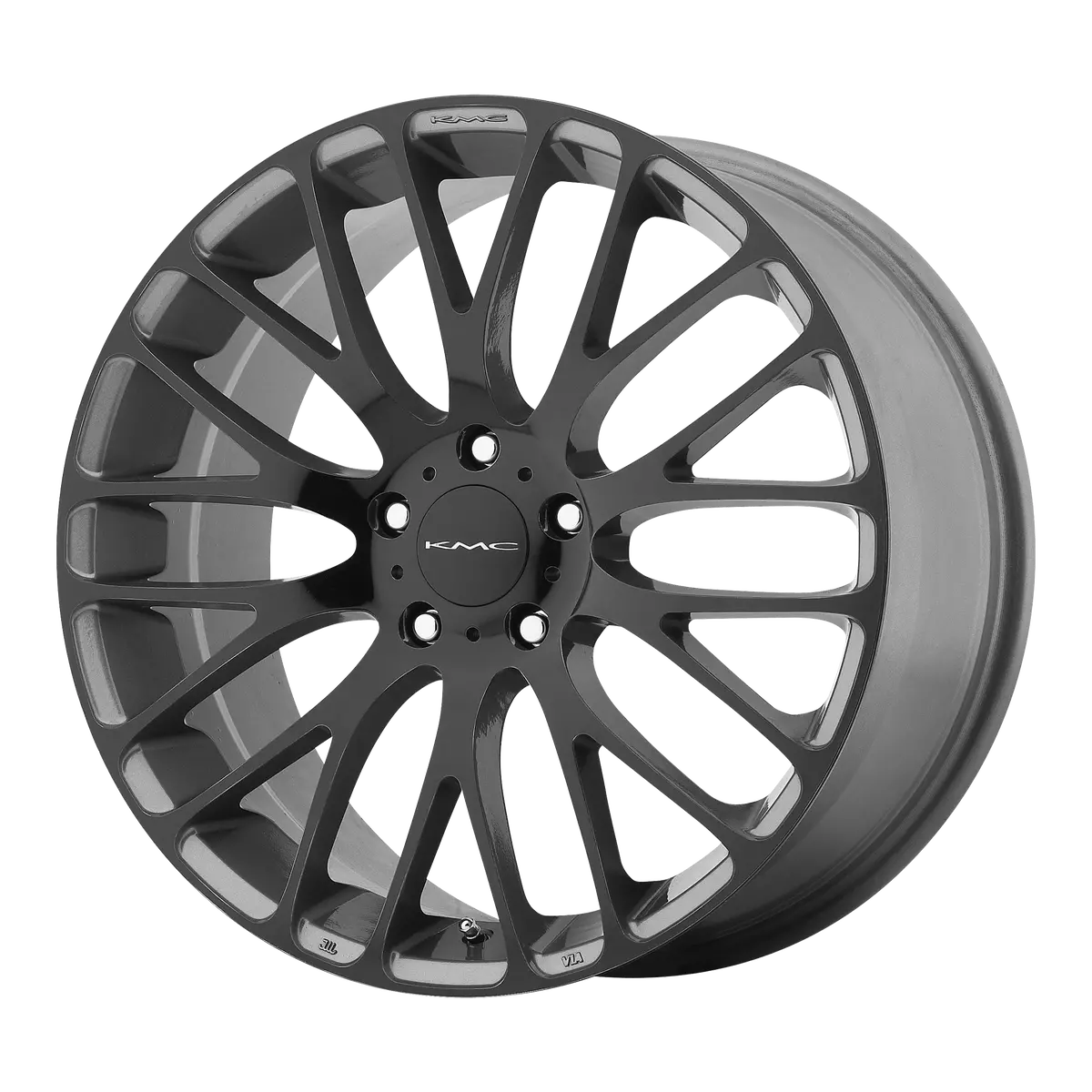 Kmc Wheels Km693 Maze Pearl Gray W  Gloss Black Face 1