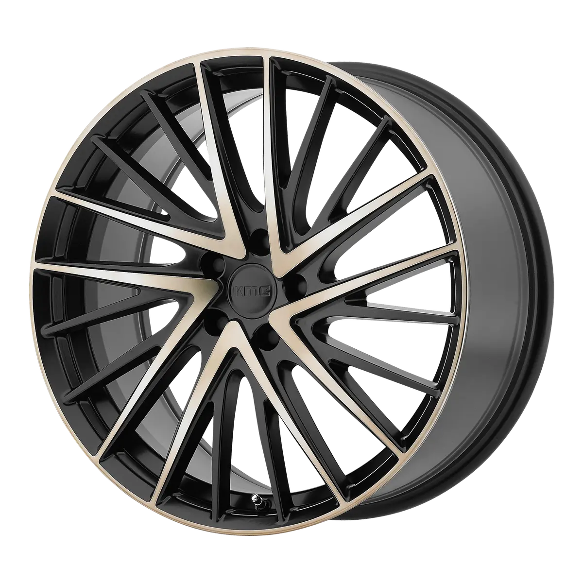 Kmc Wheels Km697 Newton Satin Black W  Machined Face And Tinted Clear 1