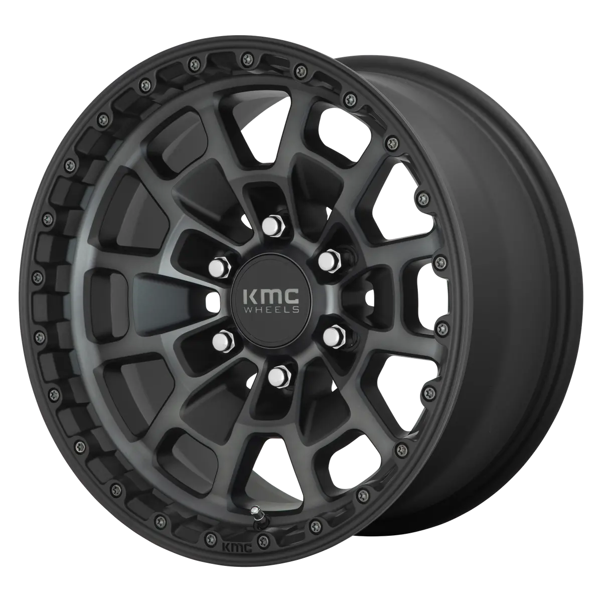 Kmc Wheels Km718 Summit Satin Black With Gray Tint 1
