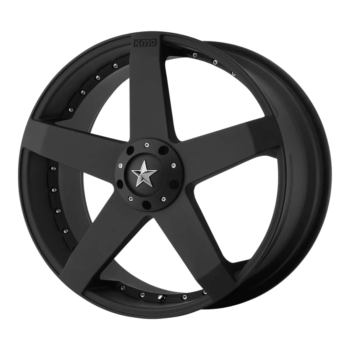 Kmc Wheels Km775 Rockstar Car Matte Black 1
