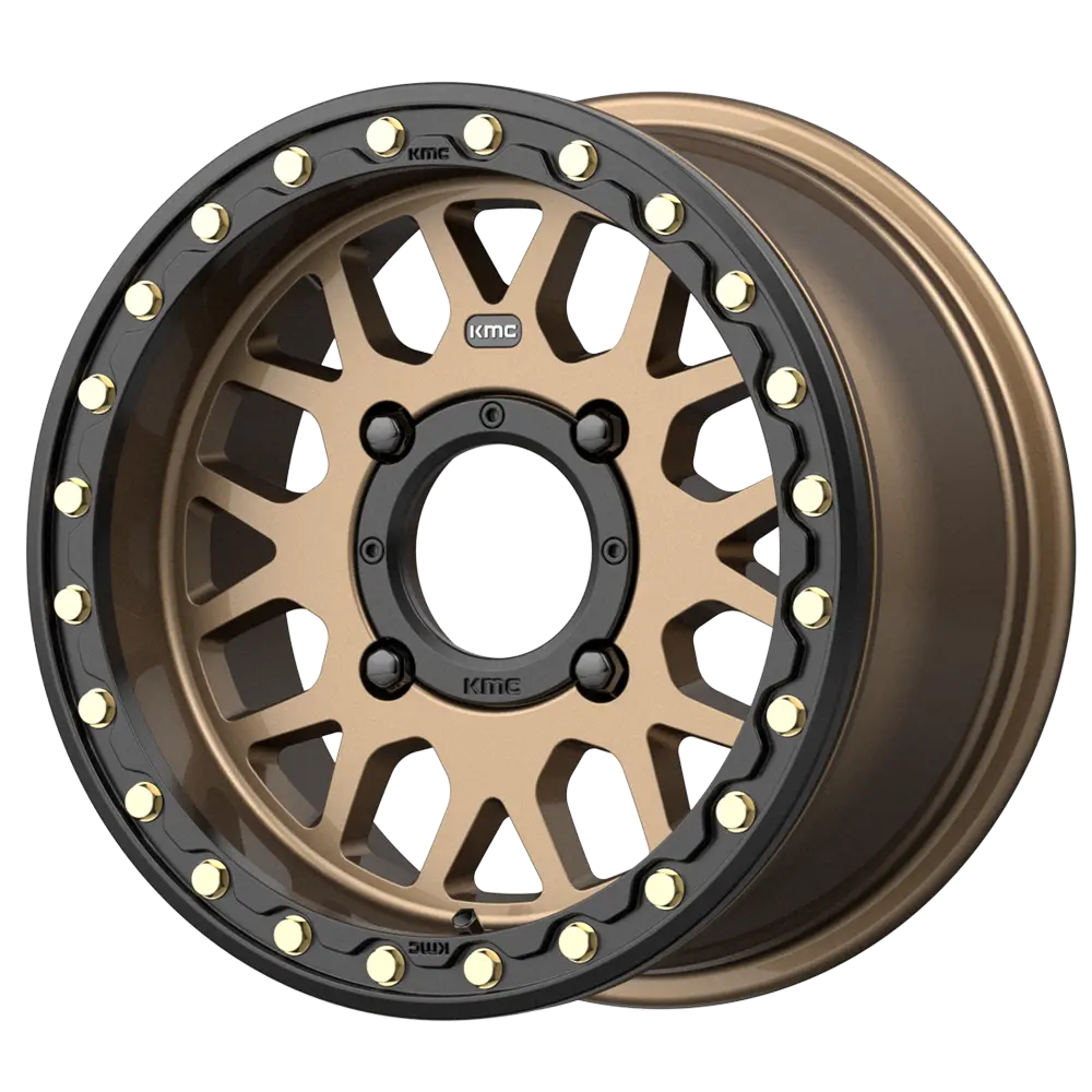Kmc Wheels Ks235 Grenade Beadlock Atv Satin Bronze 1