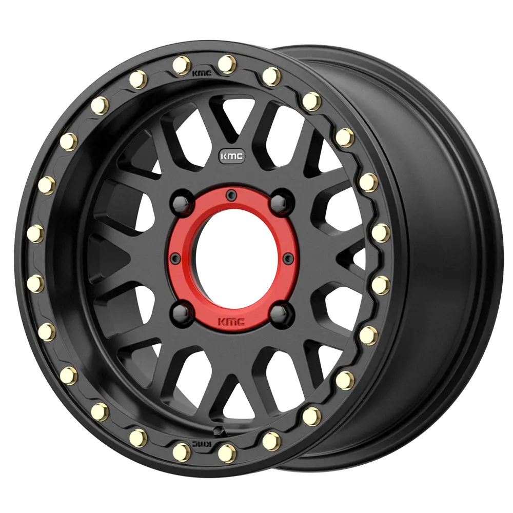 Kmc Wheels Ks235 Grenade Beadlock Atv Satin Black 1