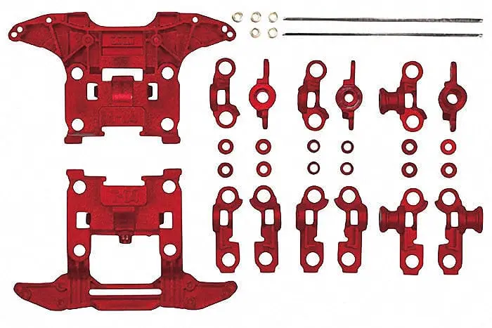 Tamiya 15411 Jr Reinforced N-04/T-04 Units - Red 1