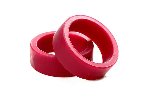 Tamiay 95389 Jr Low Friction Lg Dia Lp Tire - Maroon / 2Pcs 1