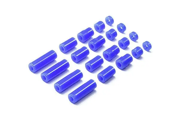 Tamiya 95368 Jr Lw Plastic Spacer Set - 12/6.7/6/3/1.5Mm (Blue) 1