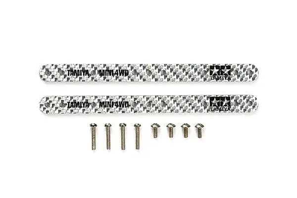 Tamiya 95307 Jr Reinforcing Plate Set - Hg Carbon (1.5Mm/Silver) 1