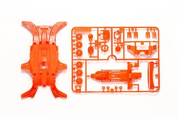 Tamiya  95320 Jr Ma Fluorescent Chassis - Orange 1