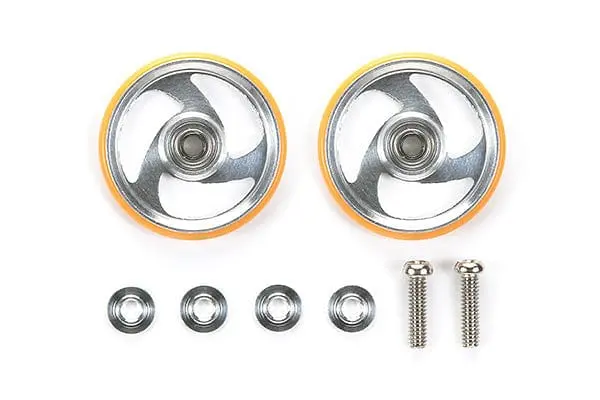 Tamiya 95328 Jr 19Mm Alum Roller Orange - W/Plastic Ring 1