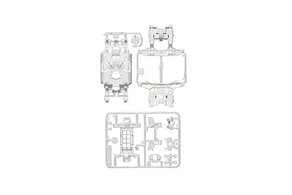Tamiya 95246 Jr Ms Reinforced Chassis - (White) 1