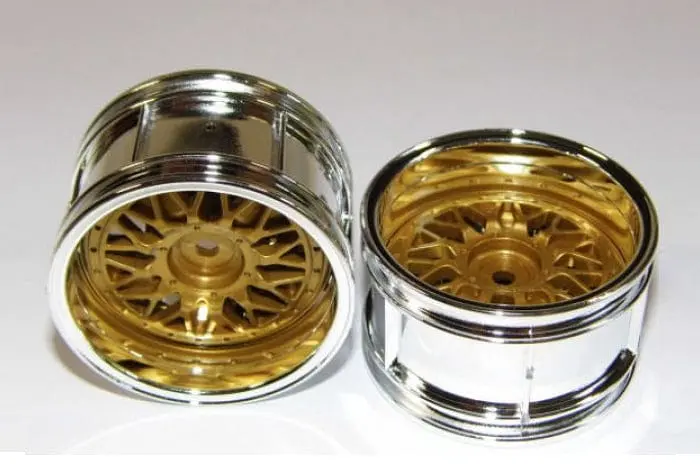 Tamiya 50549 Rc 2-Piece Wide Mesh Wheels - (1Pr) 1