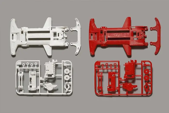 94828 Jr Reinforced Chassis Set - Super Tz-X (White/Red) 1