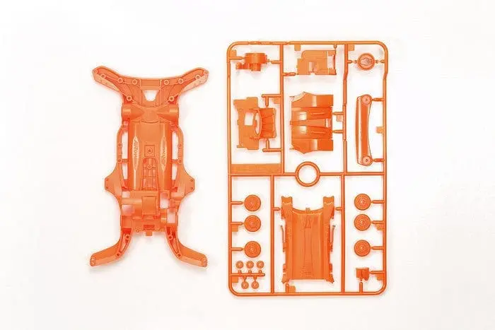 Tamiya 95316 Jr Ar Fluorescent Chassis - Orange 1