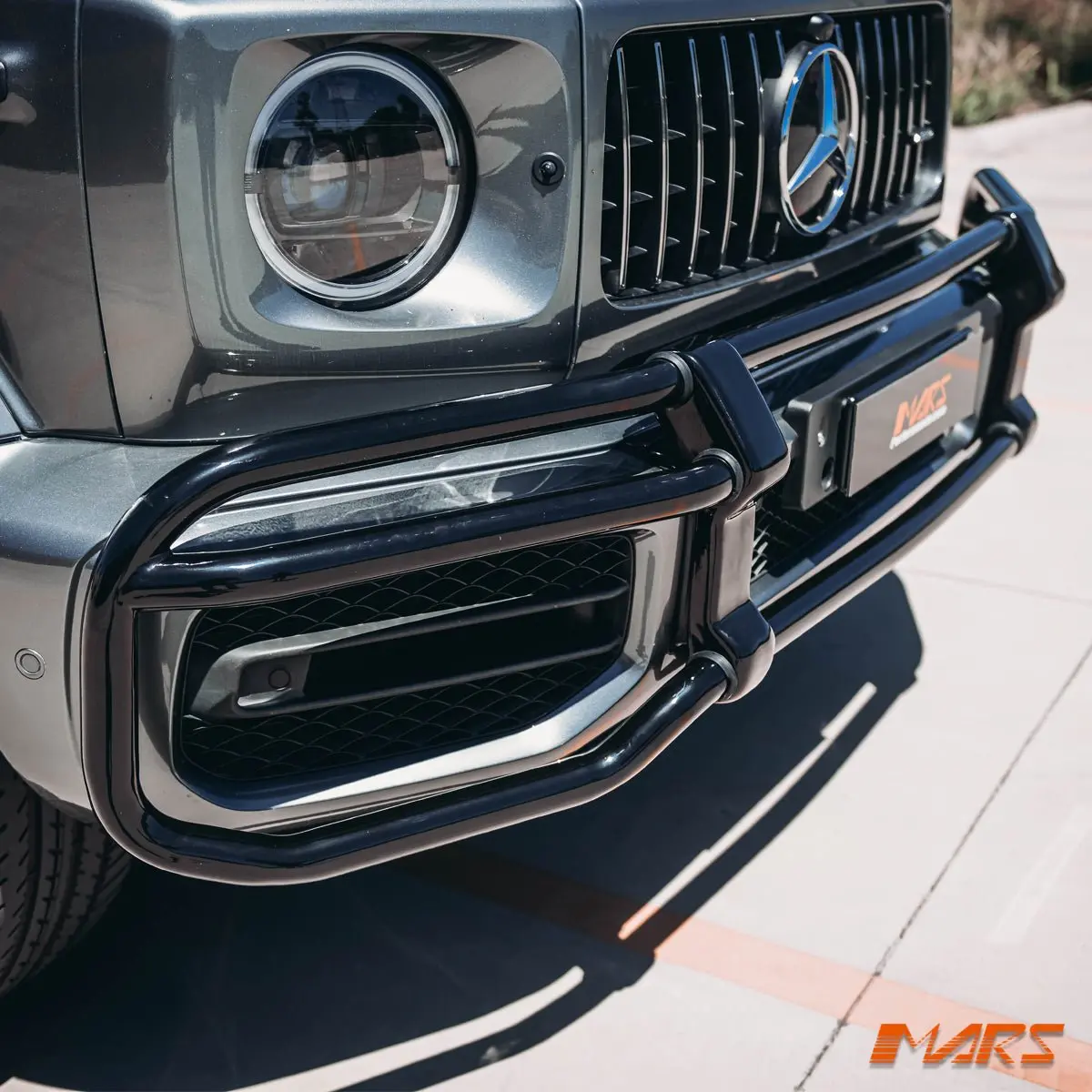 Heavy Duty Version- Black Front Bumper Metal Bullbar Guard For Mercedes-Benz G-Class W464 W463a G63 Amg Bodykit 2019-2024 1