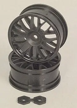 Hpi 3711 Mesh Wheel 26Mm Black (2) 1