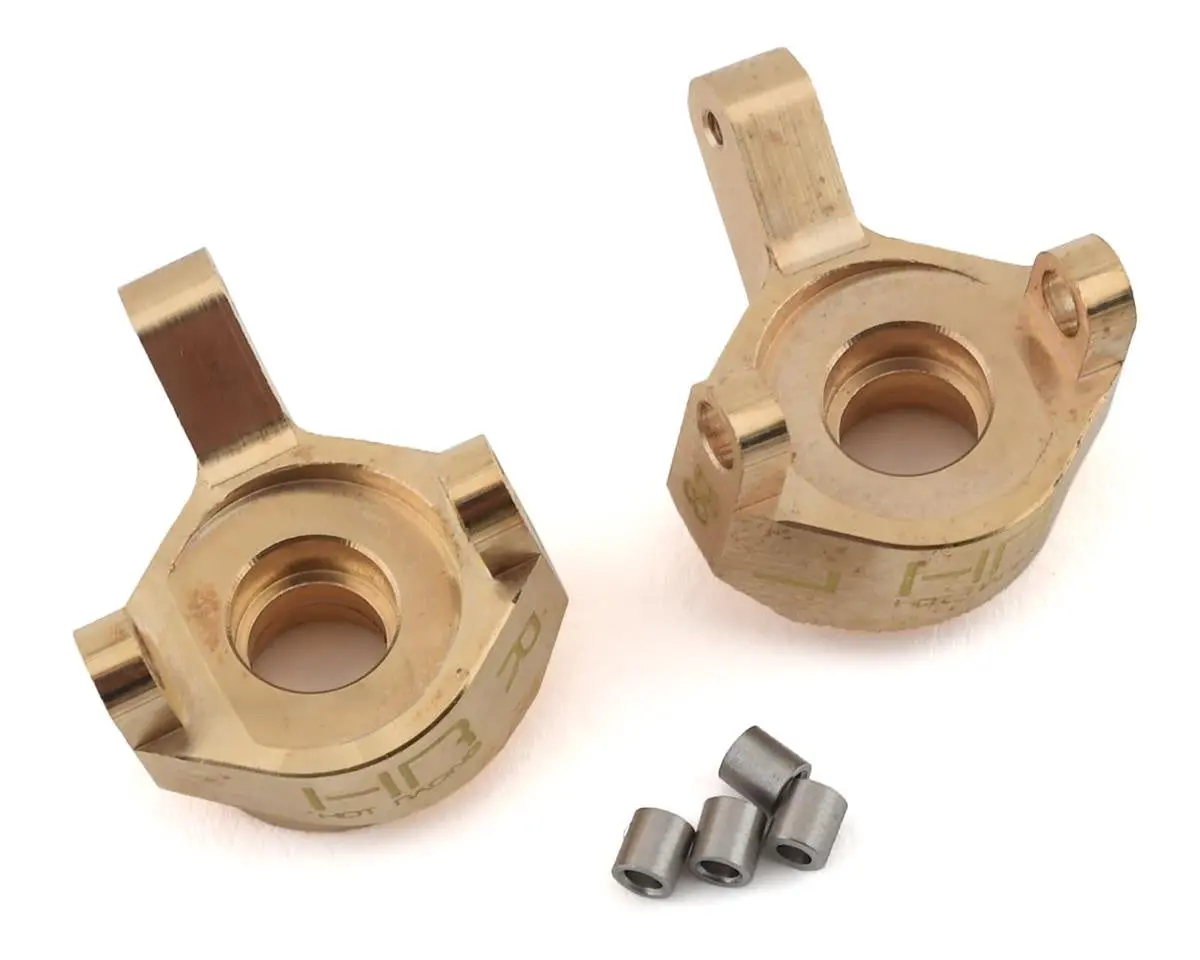 Hot Racing Hrasxtf21h Axial Scx24 Brass Front Steering Knuckle (2) 1