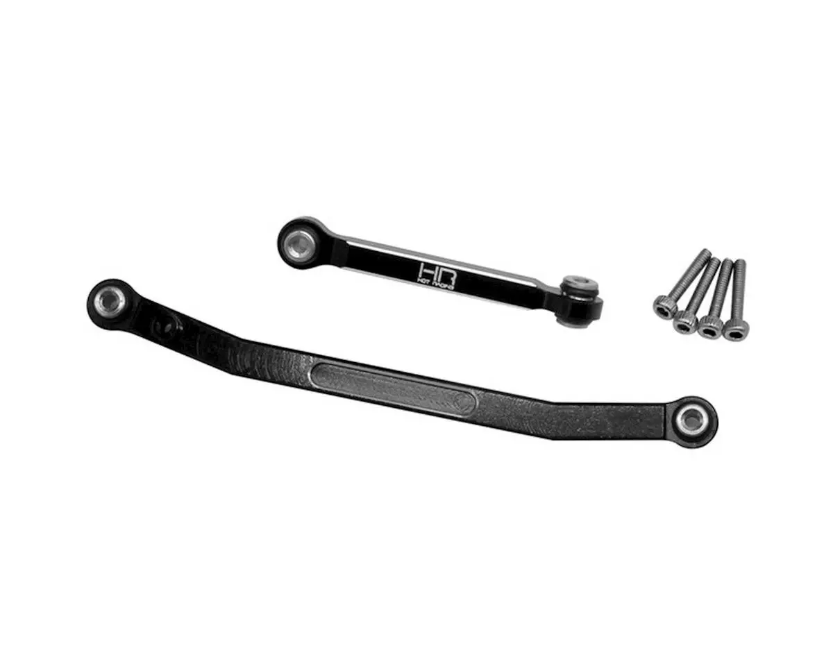 Hot Racing Sxtf49x01 Axial Scx24 Aluminum Fix Tight Tolerance Steering Rod Link (Black) 1