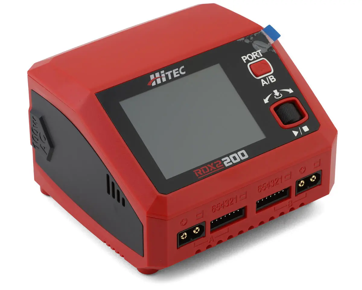 Hitec 44370 Rdx2 200 Dual Smart Lipo Battery Balance Charger (6S/10A/Dc-200W/Ac-100W) 1