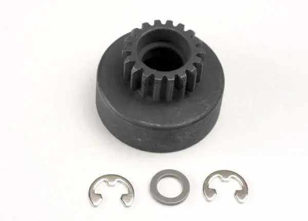 Traxxas 4118 Clutch Bell (18-Tooth)/5X8x0.5Mm Fiber Washer (2)/ 5Mm E-Clip (Requires 5X10x4mm Ball Bearings Part 4609) 1
