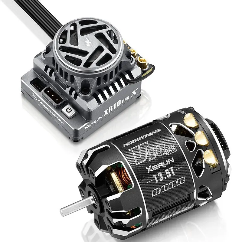 Hobbywing 38020454 Xr10 Pro G3x Stock Spec Sensored Brushless Esc/V10 G4r Motor Combo (13.5T) 1