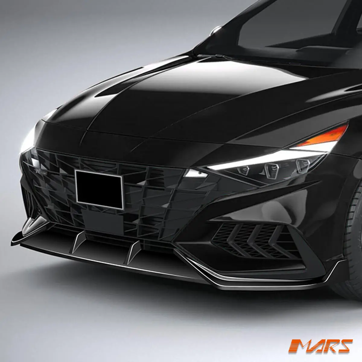 Floaro Gloss Black Front Bumper Bar Lower Lip Spoiler With Winglets Bodykit For Hyundai I30 N-Line Cn7 V1 2020-2022 2