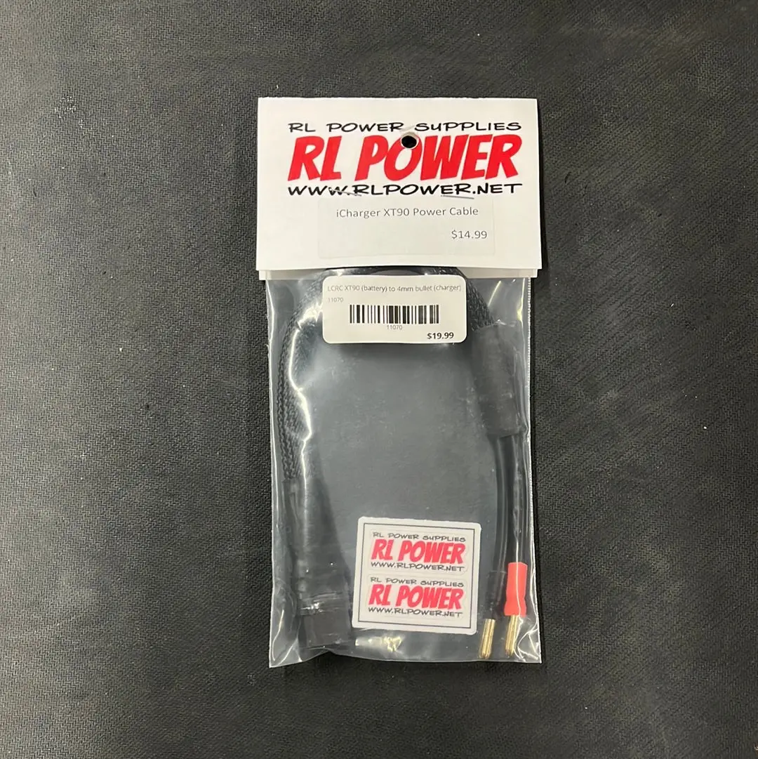 Lcrc Xt90 To 4Mm Bullet (Hooks Newer Icharger To Power Supply) 1