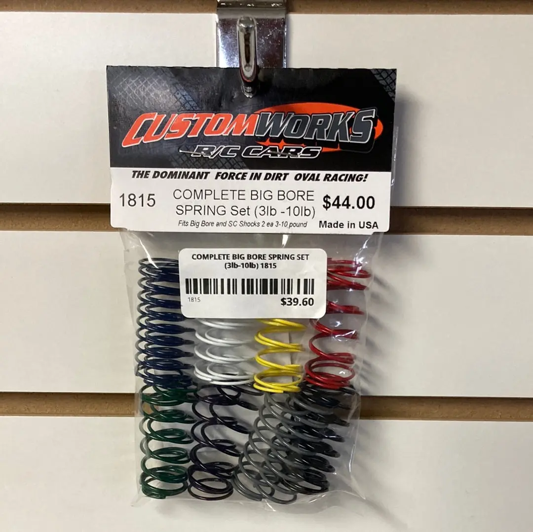 Custom Works 1815 Complete Big Bore Spring Set  (3Lb-10Lb) 1