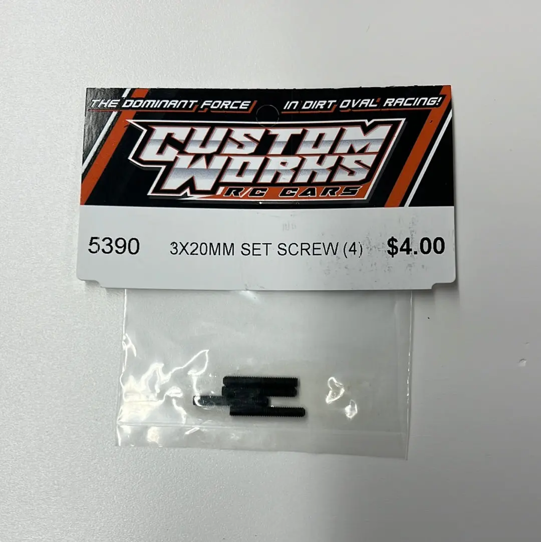 Custom Works 5390 3X20mm Set Screw (4) 1