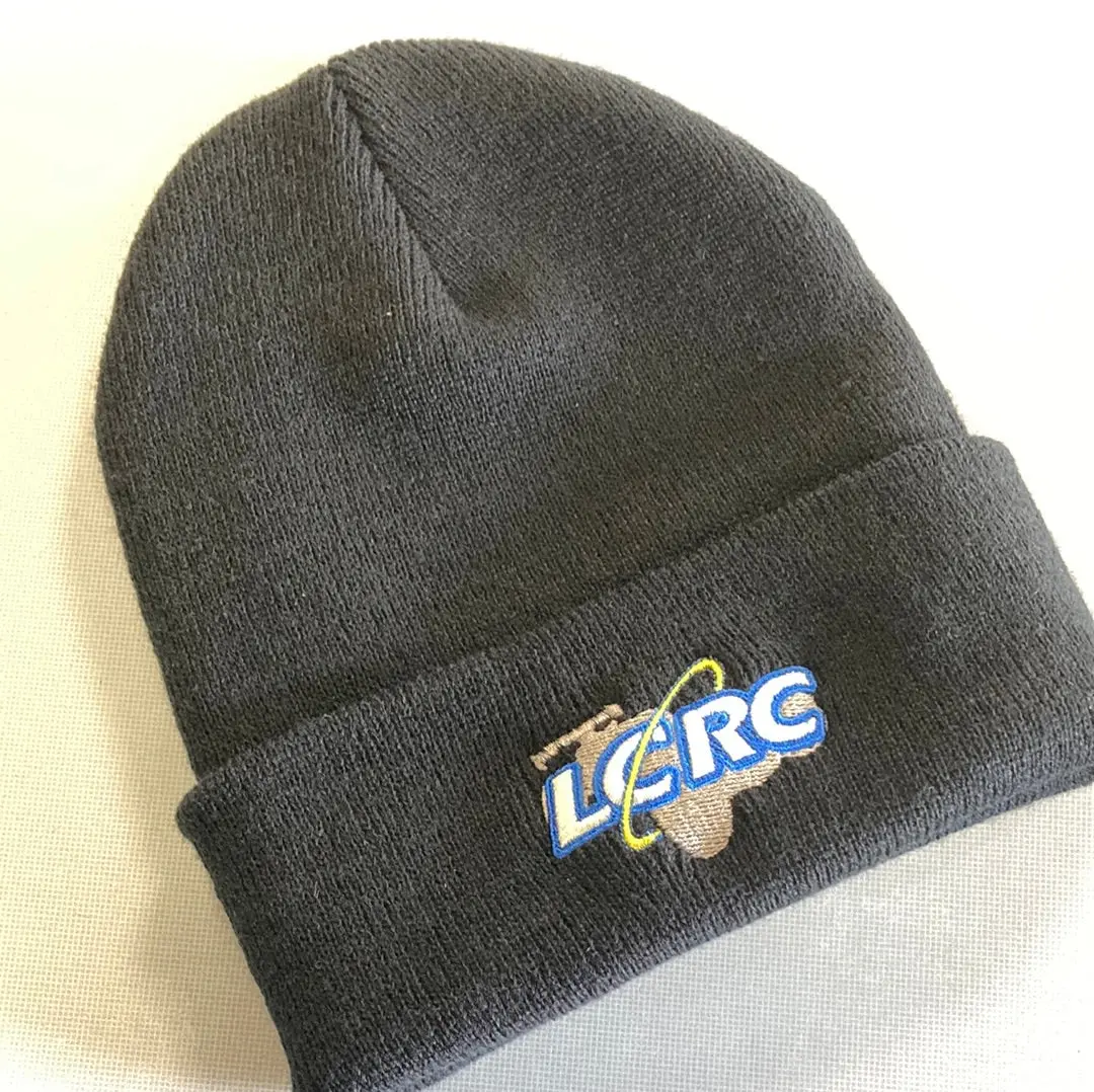 Lcrc Stocking Cap- Black Knit Hat 1