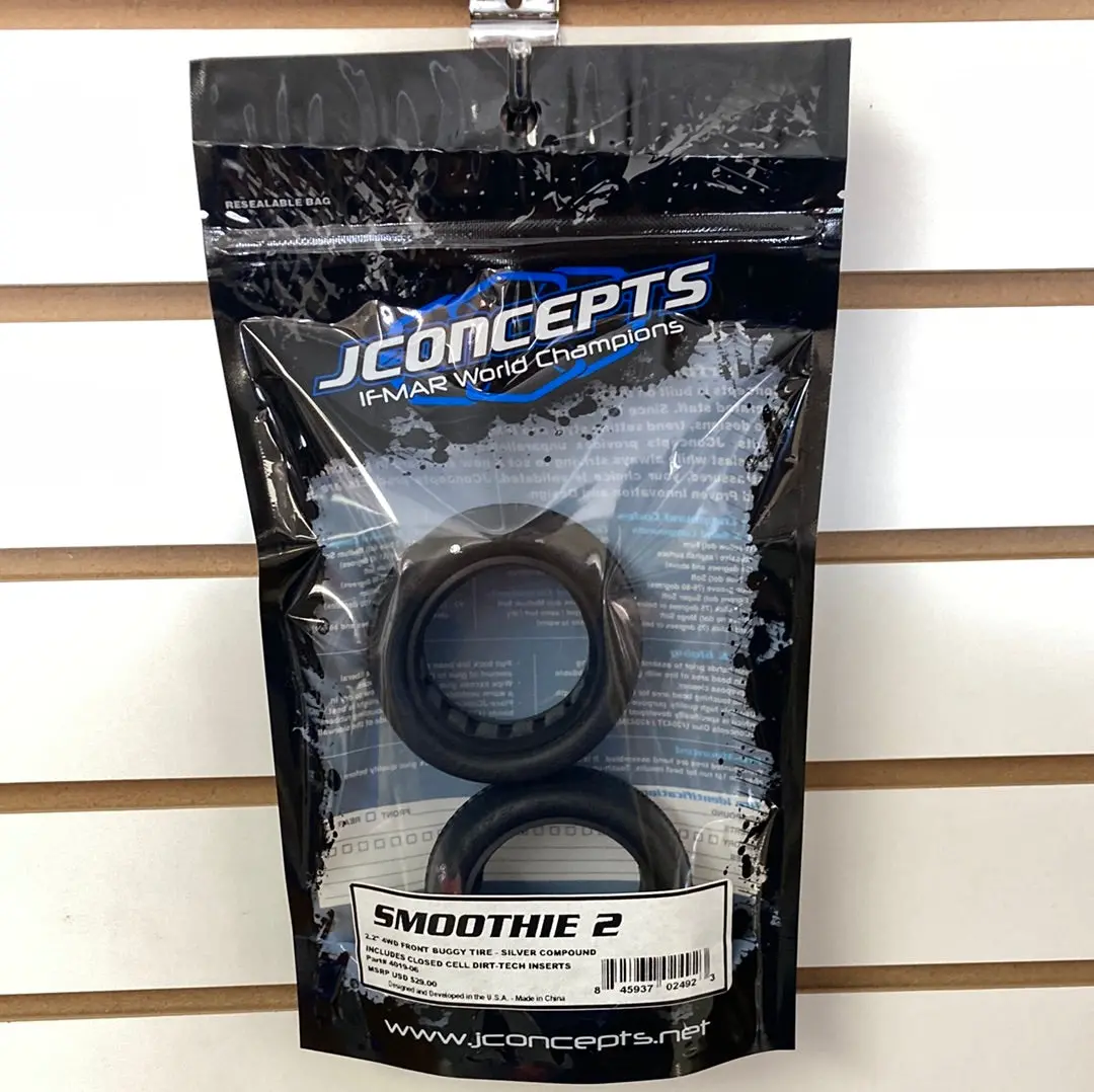 Jconcepts 4019-06 Smoothie 2 - 2.2" 4Wd Front Buggy Tire (Silver Compound) 1